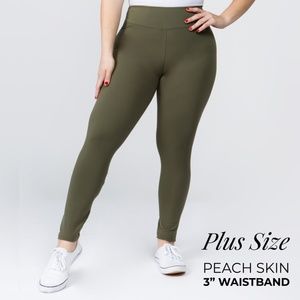 Olive Plus Size Super Soft Leggings NWT